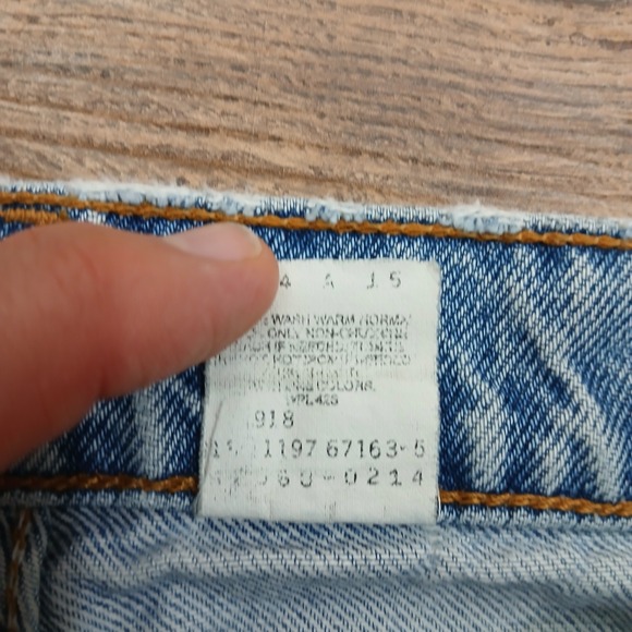 Vintage Levi's Jeans 32x34 Blue 560 Loose Tapered Orange Tab USA (FITS 29x32) - Picture 7 of 12